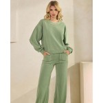 Wholesale leg Corduroy Pants Pack Relaxed Fit Ribbed Elasticized Waist Lightwei