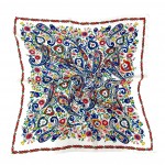Wholesale paisley Print Square Scarf silky polyester generous inch square intric