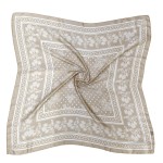 Wholesale bandana Print Square Scarf silky polyester sized at generous inches sq