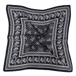 Wholesale bandana Print Square Scarf silky polyester sized at generous inches sq