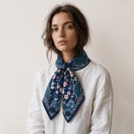 Wholesale mahjong Print Square Scarf silky polyester measuring inches square Del