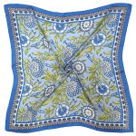 Wholesale botanical Print Square Scarf silky polyester measuring inches square d