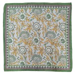 Wholesale botanical Print Square Scarf silky polyester measuring inches square d