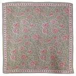 Wholesale floral Print Square Scarf silky polyester measuring inches square Bloc