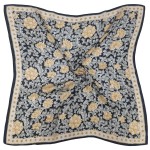 Wholesale floral Print Square Scarf silky polyester measuring inches square Bloc