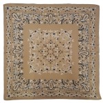 Wholesale paisley Bandana Print Square Scarf silky polyester measuring inches sq