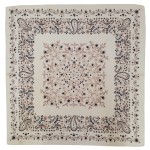 Wholesale paisley Bandana Print Square Scarf silky polyester measuring inches sq