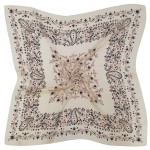Wholesale paisley Bandana Print Square Scarf silky polyester measuring inches sq