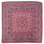 Wholesale paisley Bandana Print Square Scarf silky polyester measuring inches sq