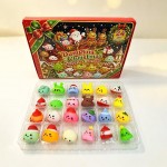 Wholesale christmas Mini Squishy Advent Calendar Count down Christmas surprise m