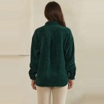 Wholesale corduroy Pullover Shirt classic point collar half button placket flap