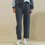 Wholesale ribbed Straight Leg Pants soft corduroy knit smooth elastic waistband