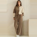 Wholesale ribbed Leg Pants soft corded knit comfortable elastic waistband roomy