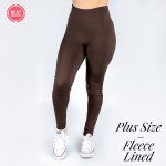 Women's Plus Size Solid Color Seamless Fleece Lined Leggings.

- Fleece Lined
- 2" Elastic Waistband
- Full-Length
- One size fits most 16-22
- Inseam Approximately 26" L 
- 92% Nylon / 8% Spandex