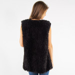 Wholesale faux fur sleeveless vest sherpa acrylic One fits most