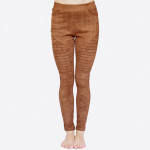 Wholesale faux suede Moto Pants elastic waistband front back pockets o Elastic a