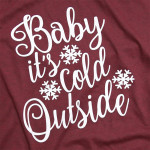 Wholesale baby It s Cold Outside Short Sleeve Boutique Graphic Tee t shirts sold