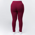 Wholesale women s Plus Waistband Solid Peach Skin Leggings Elastic Waistband Ful