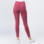 Wholesale women s Mix Brand Waistband Solid Peach Skin Leggings Elastic Waistban