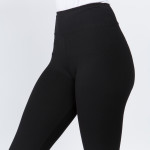 Women's 3" Waistband Solid Peach Skin Leggings.

- 3" Elastic Waistband
- Full-Length
- Inseam approximately 28" 
- One size fits most 0-14
- 92% Polyester / 8% Spandex