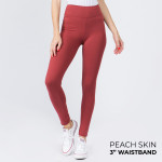Wholesale mix Brand peach skin leggings seamless chic must have every wardrobe