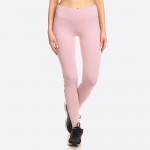 Wholesale women s Activewear Leggings Contrast Mesh Criss Cross Side Panels Soli