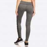Wholesale women s Activewear Leggings Contrast Mesh Criss Cross Side Panels Soli