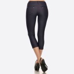 Wholesale original standard pocket jean Capri jegging classic silhouette constr
