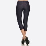 Wholesale original standard pocket capri jegging classic silhouette constructio