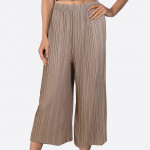 Wholesale accordion pleated culottes elastic waistband polyester One fits up US