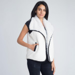 Wholesale faux sherpa vest polyester One fits most