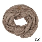 Wholesale c C SF Confetti knit cable infinity scarf Acrylic W L