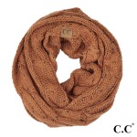 Wholesale c C SF Confetti knit cable infinity scarf Acrylic W L