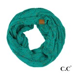 Wholesale c C SF Confetti knit cable infinity scarf Acrylic W L