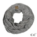 Wholesale sF Confetti knit cable C C infinity scarf acrylic Matches MB HAT G W L