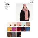 Wholesale c C SF Chenille ribbed oblong scarf Chenille W H