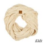 Wholesale c C SF KIDS Kids Cable Knit Infinity Scarf Acrylic W L