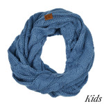 Wholesale c C SF KIDS Kids Cable Knit Infinity Scarf Acrylic W L