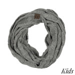 C.C SF-800 KIDS
Kids Cable Knit Infinity Scarf

- 100% Acrylic
- W: 9" X L: 51" 