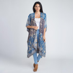 Wholesale long comfy mixed pattern kimono acrylic One fits most