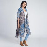 Wholesale long comfy mixed pattern kimono acrylic One fits most