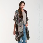Wholesale do everything Love Brand Lightweight Mixed Print Kimono One fits most