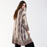 Wholesale embroidered faux suede cape shawl polyester