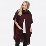 Wholesale knit Poncho Front Pockets o Material Acrylic o oz