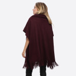 Wholesale knit Poncho Front Pockets o Material Acrylic o oz