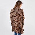 Wholesale cute animal printed shrug acrylic one fits most