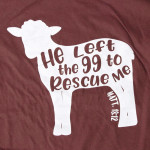 Wholesale hE LEFT RESCUE ME Short Sleeve Boutique Graphic Tee t shirts sold pack
