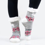 Wholesale women s Assorted Christmas Print Sherpa Socks Pack o Unique pattern de