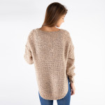 Wholesale soft long sleeve knit sweater Made acrylic cotton One S L