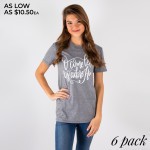 Wholesale o COME LET US ADORE HIM Short Sleeve Boutique Graphic Tee t shirts sol